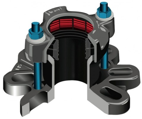 Viking Johnson AquaGrip FlangeAdaptor Small CGI