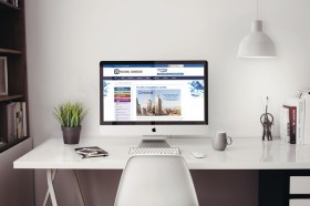 iMac 5k Retina Office Mockup with Items