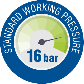 Standard Working Pressure 16 bar