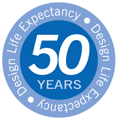 Designed to last 50 years