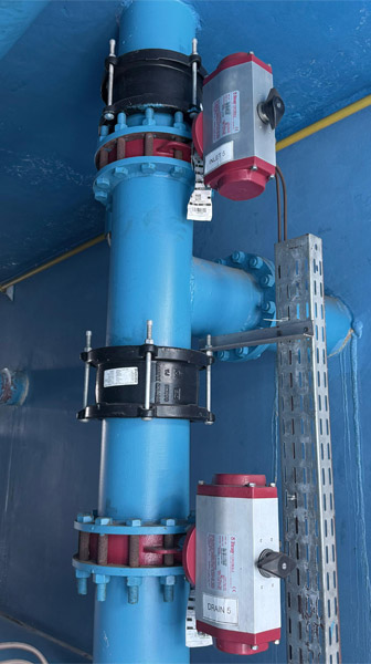 Maxifit Installation in water treatment plant